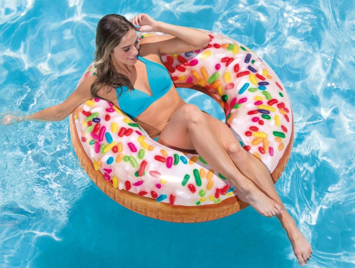 INTEX LARGE CIRCLE INFLATABLE SWIMMING CHAIR POOL CHAIR BEACH 99CM XXL Brand Intex