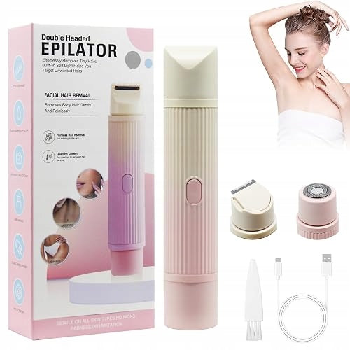 INTIMATE SHAVER 2 IN 1 ELECTRIC FOR WOMEN LEG HAIR REMOVAL ARMPITS steel