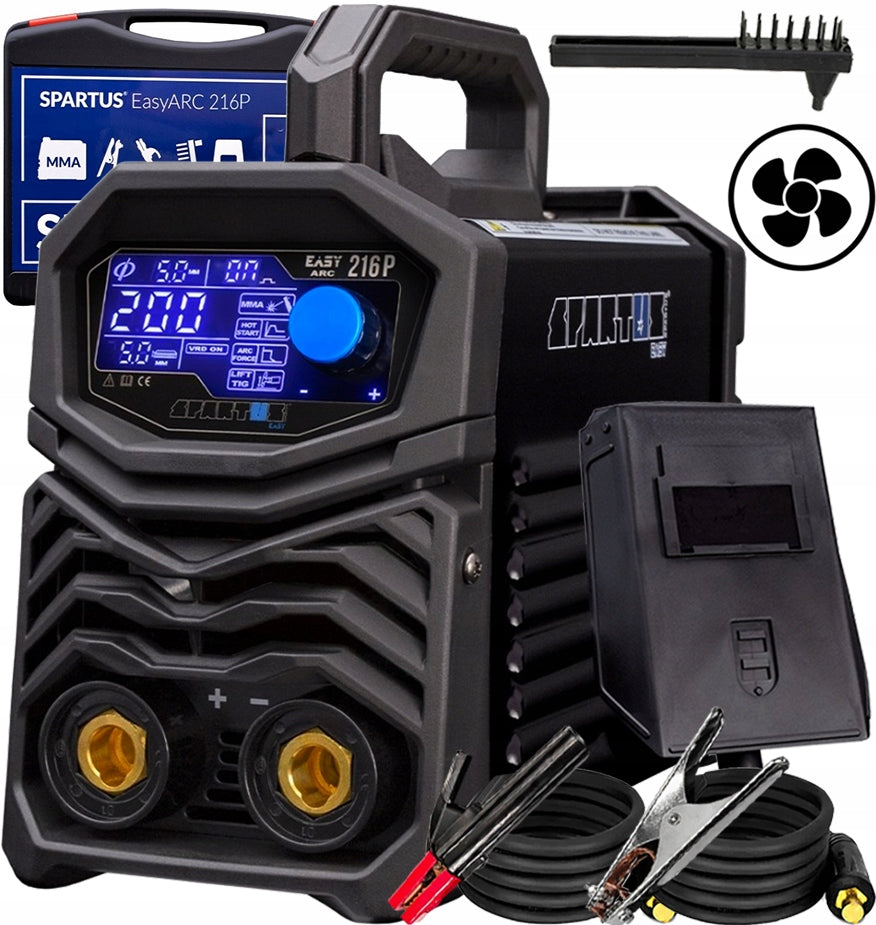 INVERTER ELECTRODE WELDING MACHINE SPARTUS EASYARC 216P PULSE 230V MMA 200A