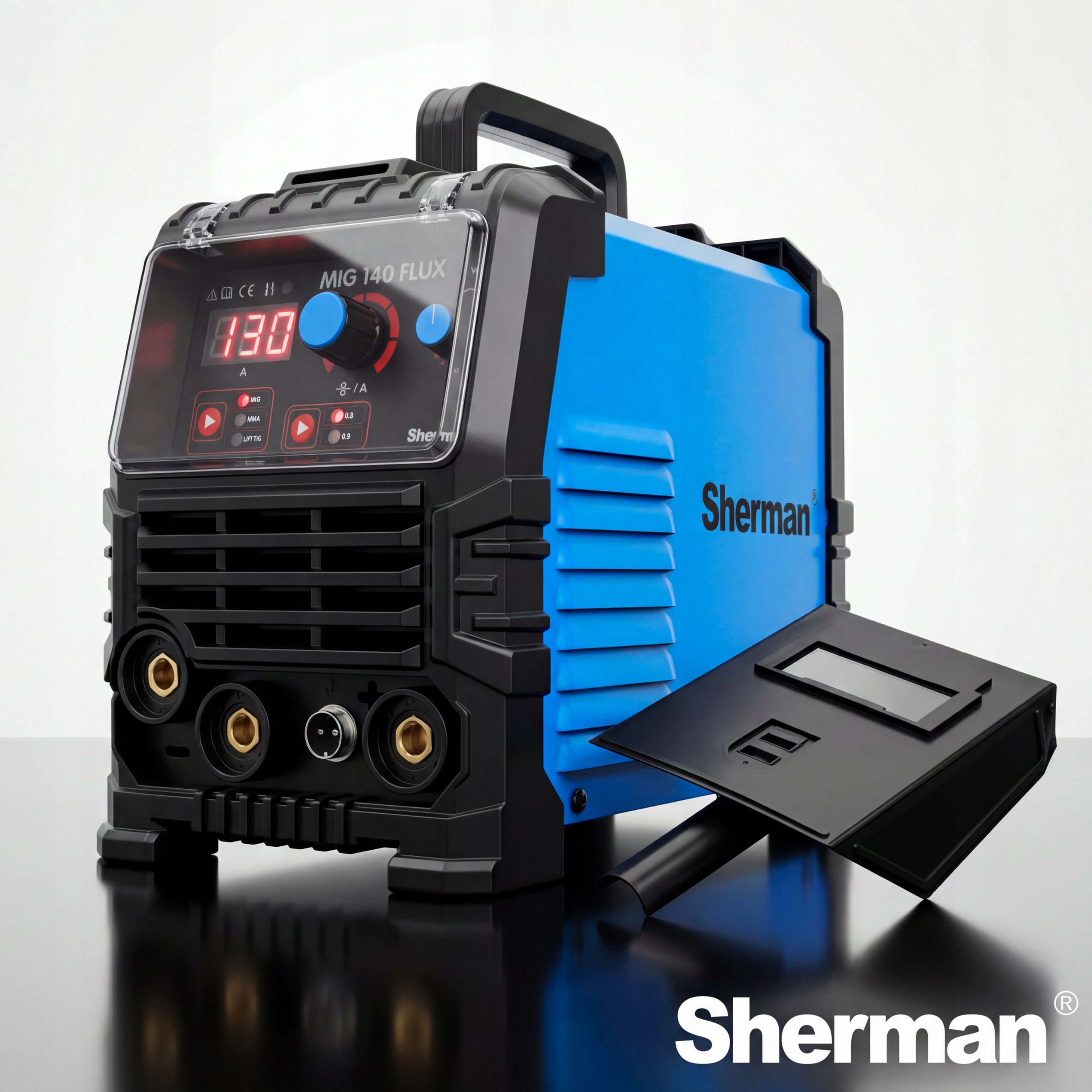 INVERTER WELDER 140 FLUX MIG TIG MMA / GAS FREE Sherman Manufacturer code 7812681