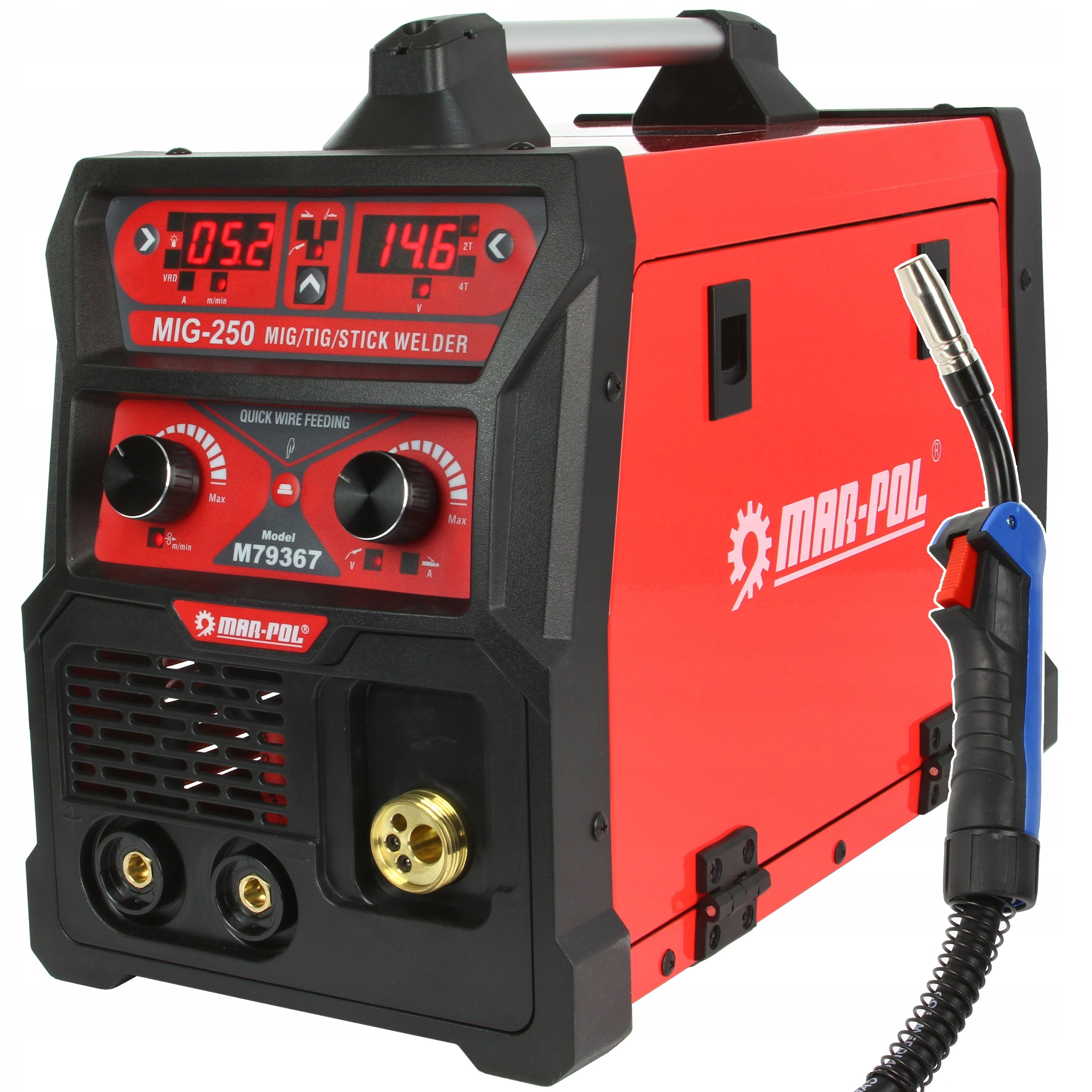 INVERTER WELDER 250A MIGOMAT MIG MMA TIG 3 IN 1 GAS Welding methods MIG/MAG MMA TIG