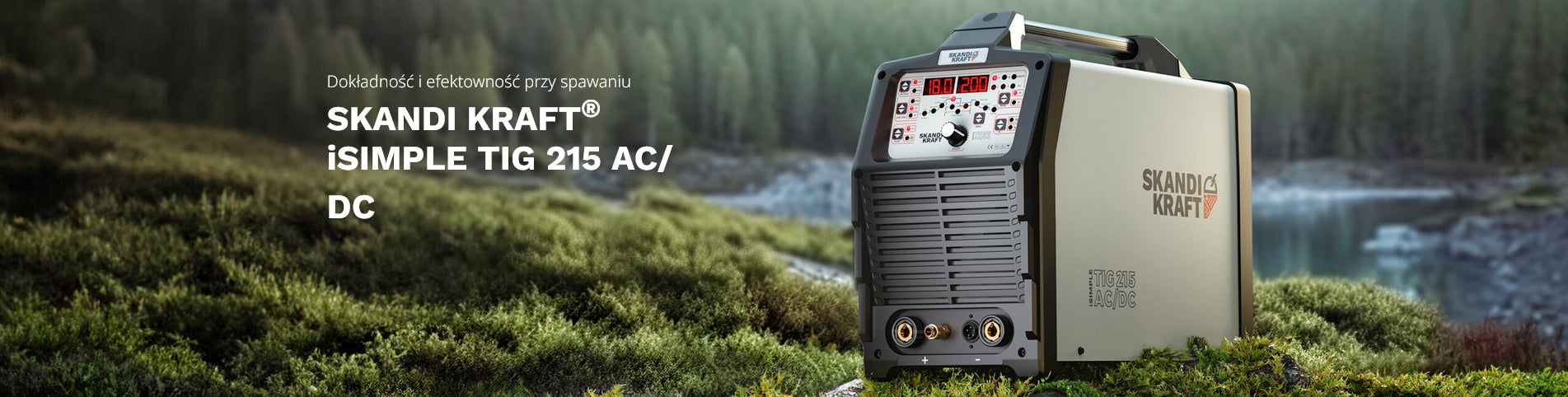 INVERTER WELDER HF iSimple TIG 215 AC/DC MMA ALUMINIUM SKANDI KRAFT Brand SKANDI KRAFT