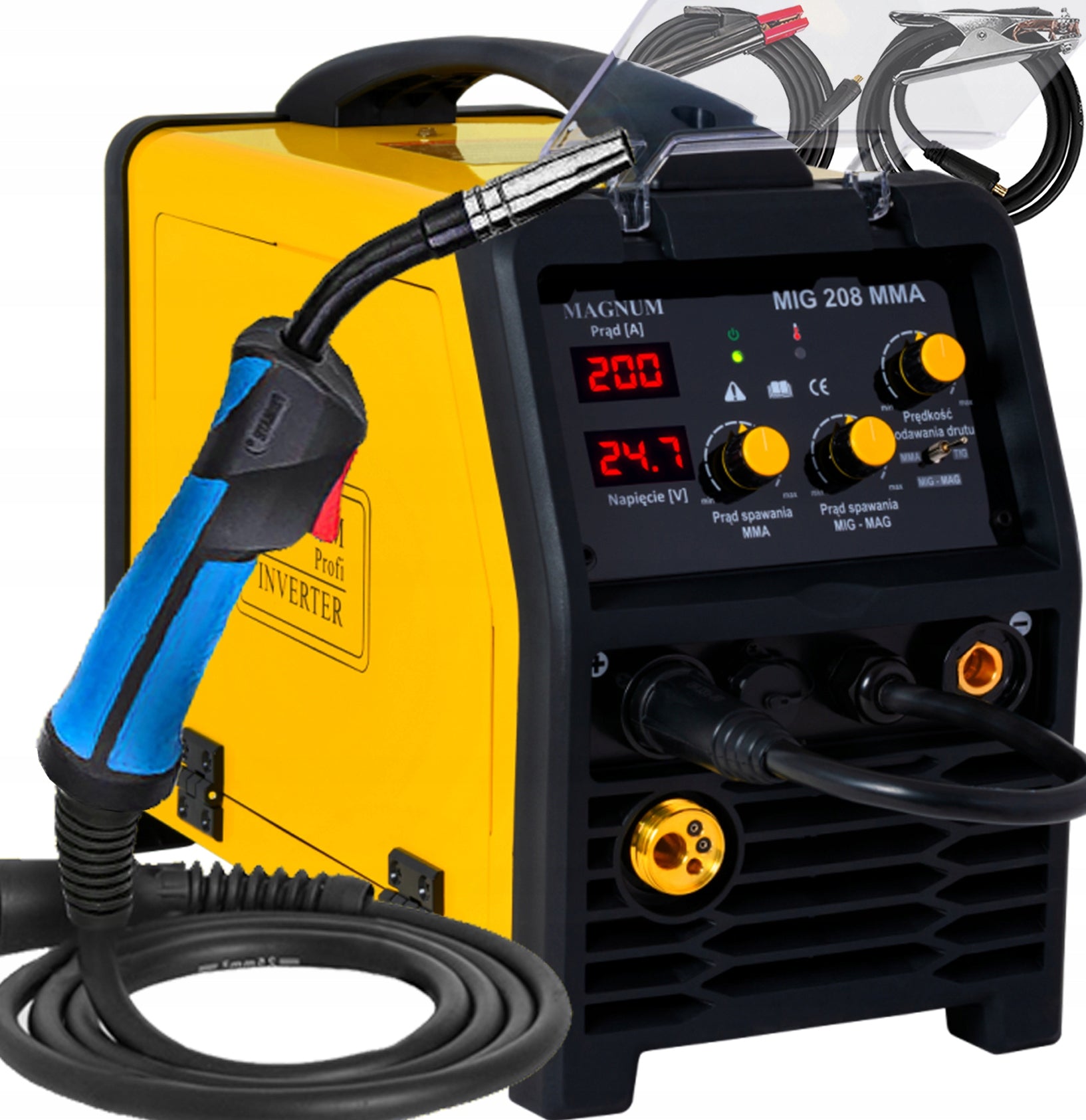 INVERTER WELDER MIG MAGNUM FLUX 200A 230V 2T
