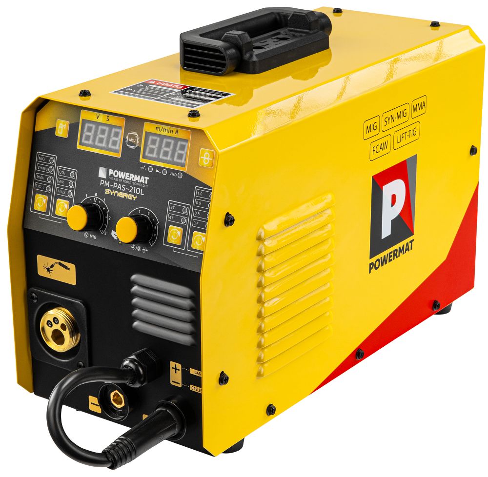 INVERTER WELDER MIGOMAT IGBT MIG/MAG MMA TIG LIFT FLUX 210A LCD 8,5kVA Manufacturer code PM1544