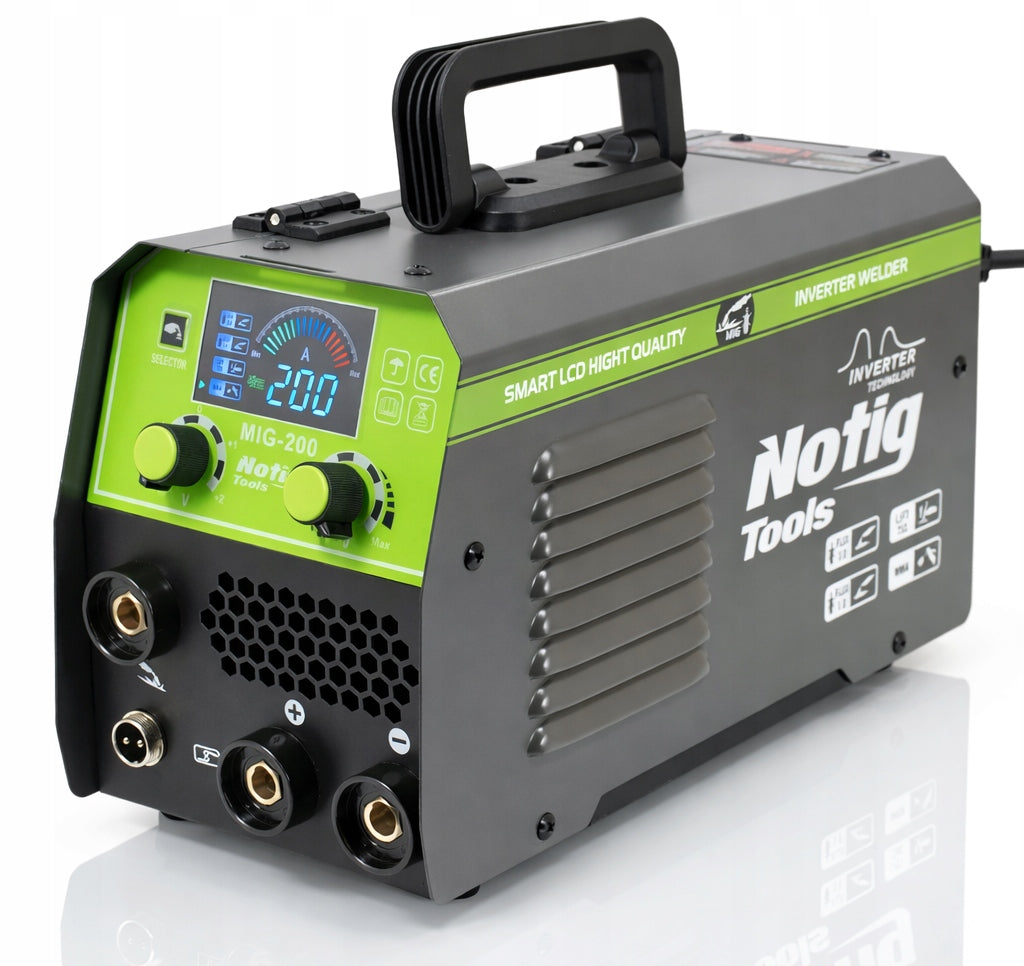 INVERTER WELDER MIGOMAT MIG FLUX MMA TIG 200A IGBT HOT START ANTISTICK Manufacturer code N1304