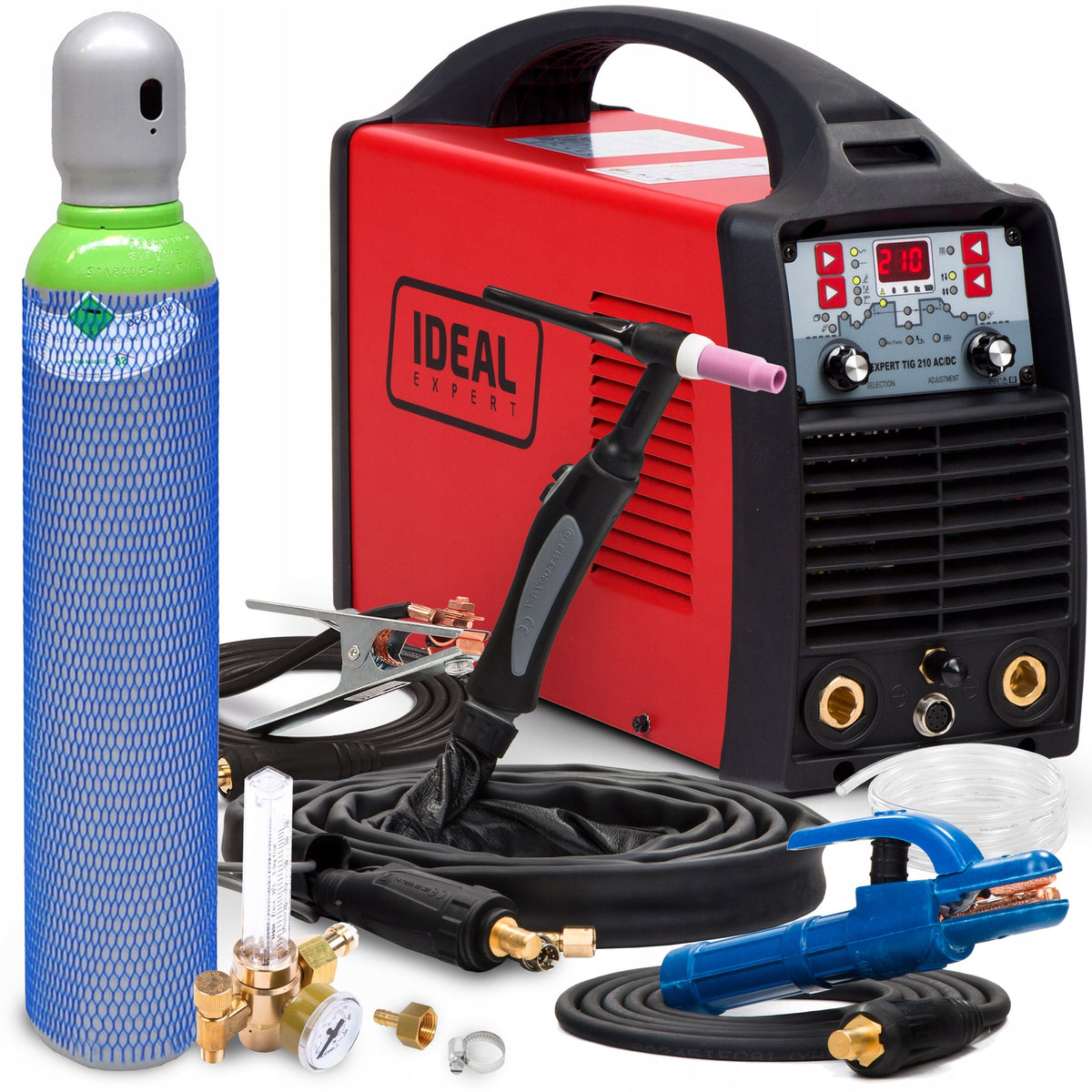 INVERTER WELDING MACHINE IDEAL EXPERT TIG 210 AC/DC MMA PULSE 230V 210A