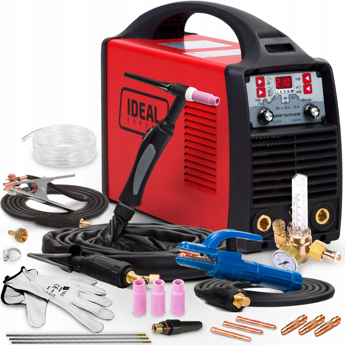 INVERTER WELDING MACHINE IDEAL EXPERT TIG 210 AC/DC MMA PULSE ALU HF PFC IGBT