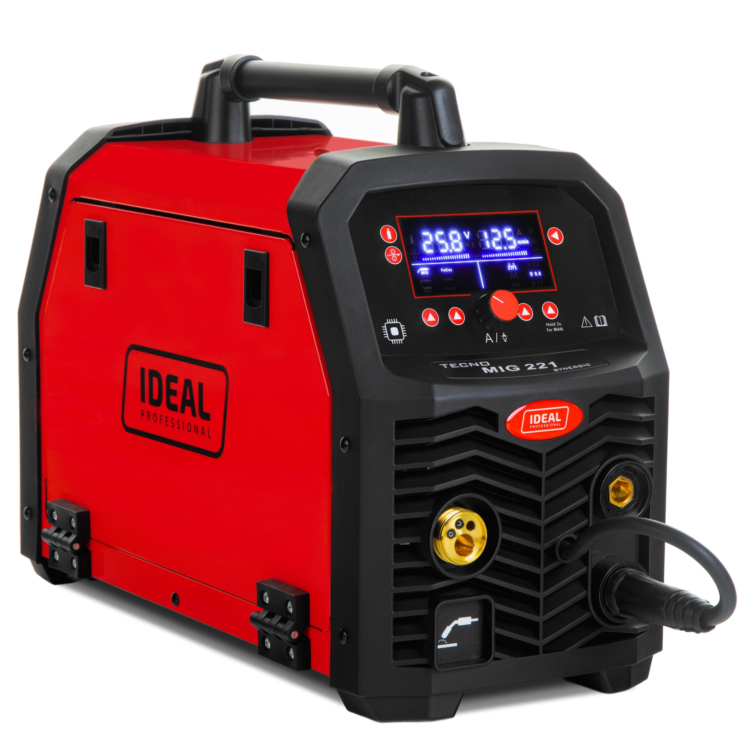 INVERTER WELDING MACHINE IDEAL MIG 221 SYNERGY MAG MMA TIG 200A 230V ALU 3IN1 Brand IDEAL