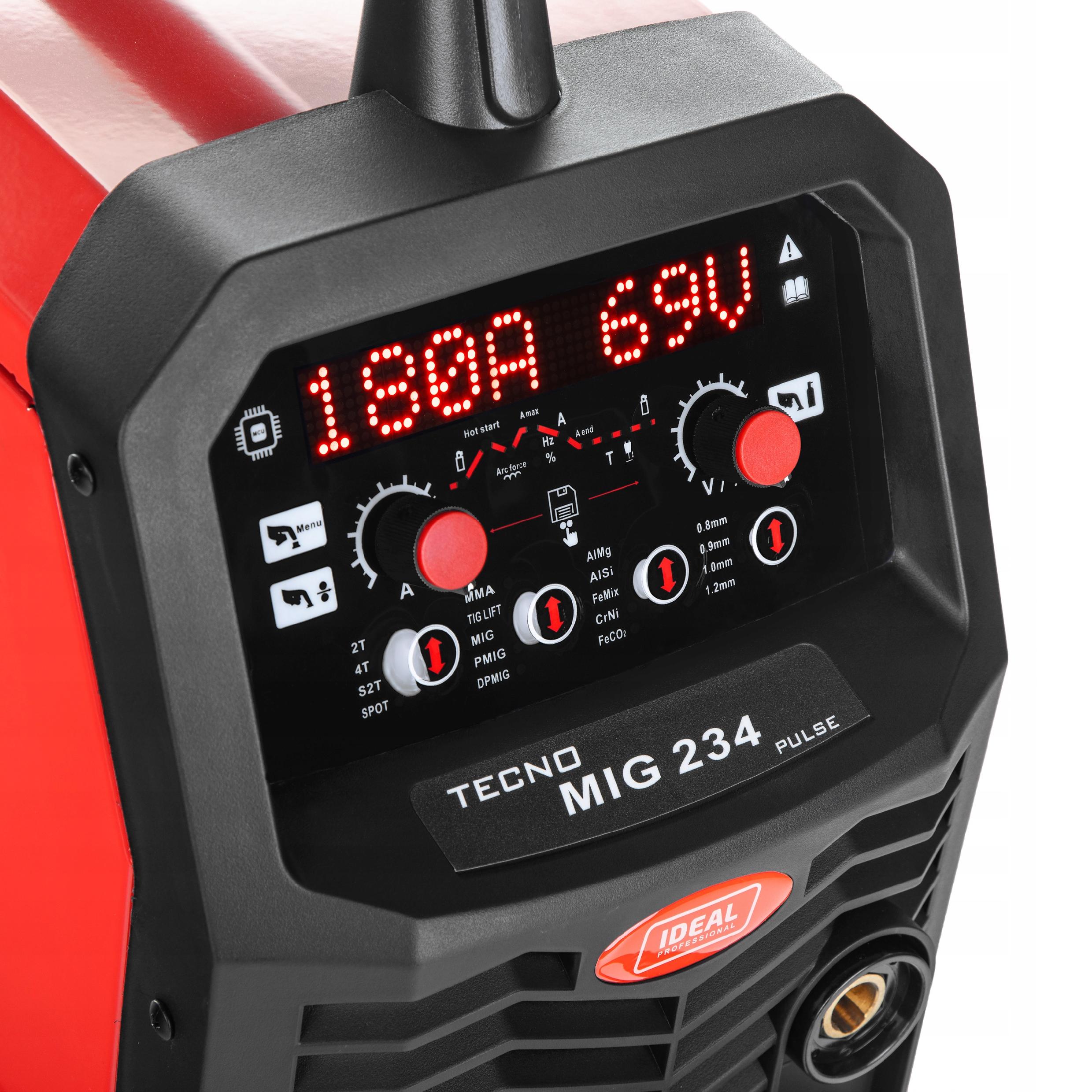 INVERTER WELDING MACHINE IDEAL MIG 234 PULSE MAG MMA TIG SYNERGY ALUMINIUM 200A Manufacturer code TMIG234PV2 #ZESTAW2AK