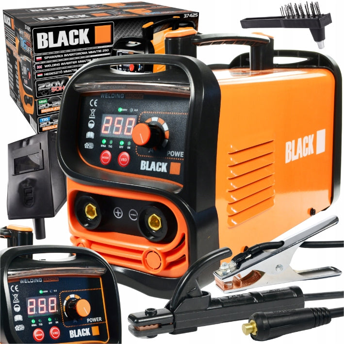 INVERTER WELDING MACHINE IGBT MMA LIFT TIG 3IN1 RED LARGE LCD BLACK 230 V