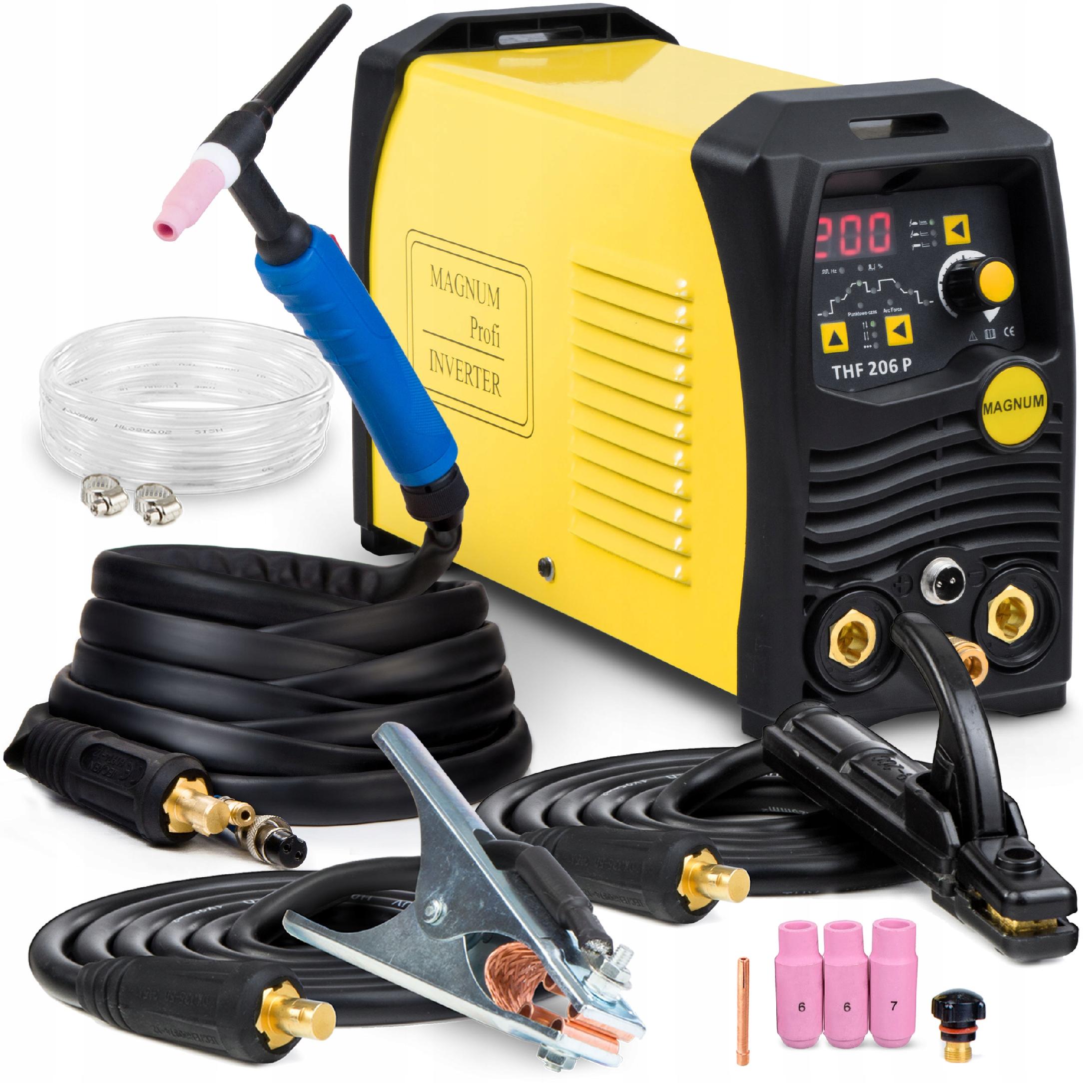INVERTER WELDING MACHINE INVERTER MAGNUM THF 206P MMA TIG PULSE 230V 200A IGBT
