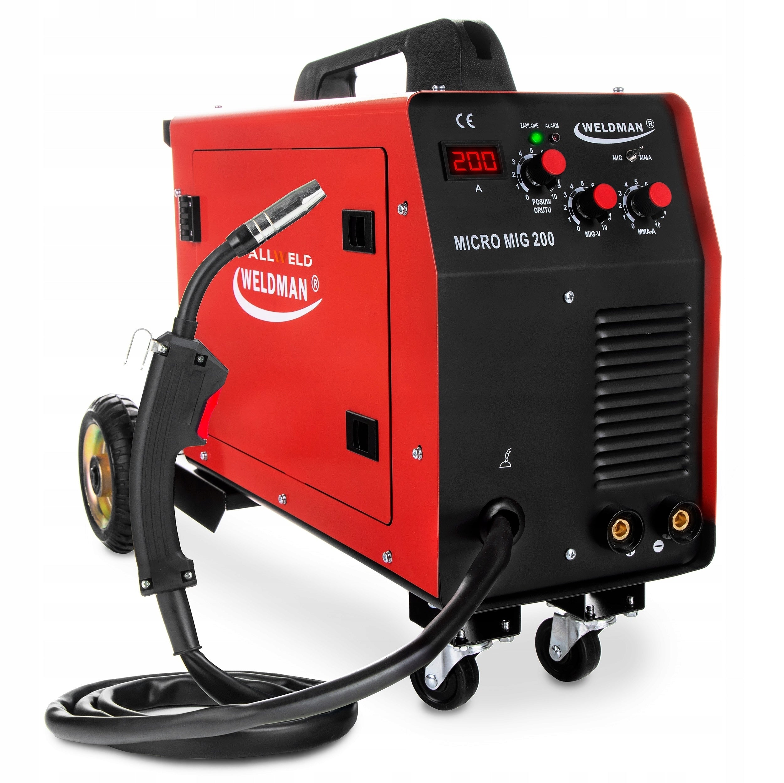 INVERTER WELDING MACHINE INVERTER WELDMAN MIG 200 MAG MMA ALUMINIUM 200A SET EAN (GTIN) 5905214997106