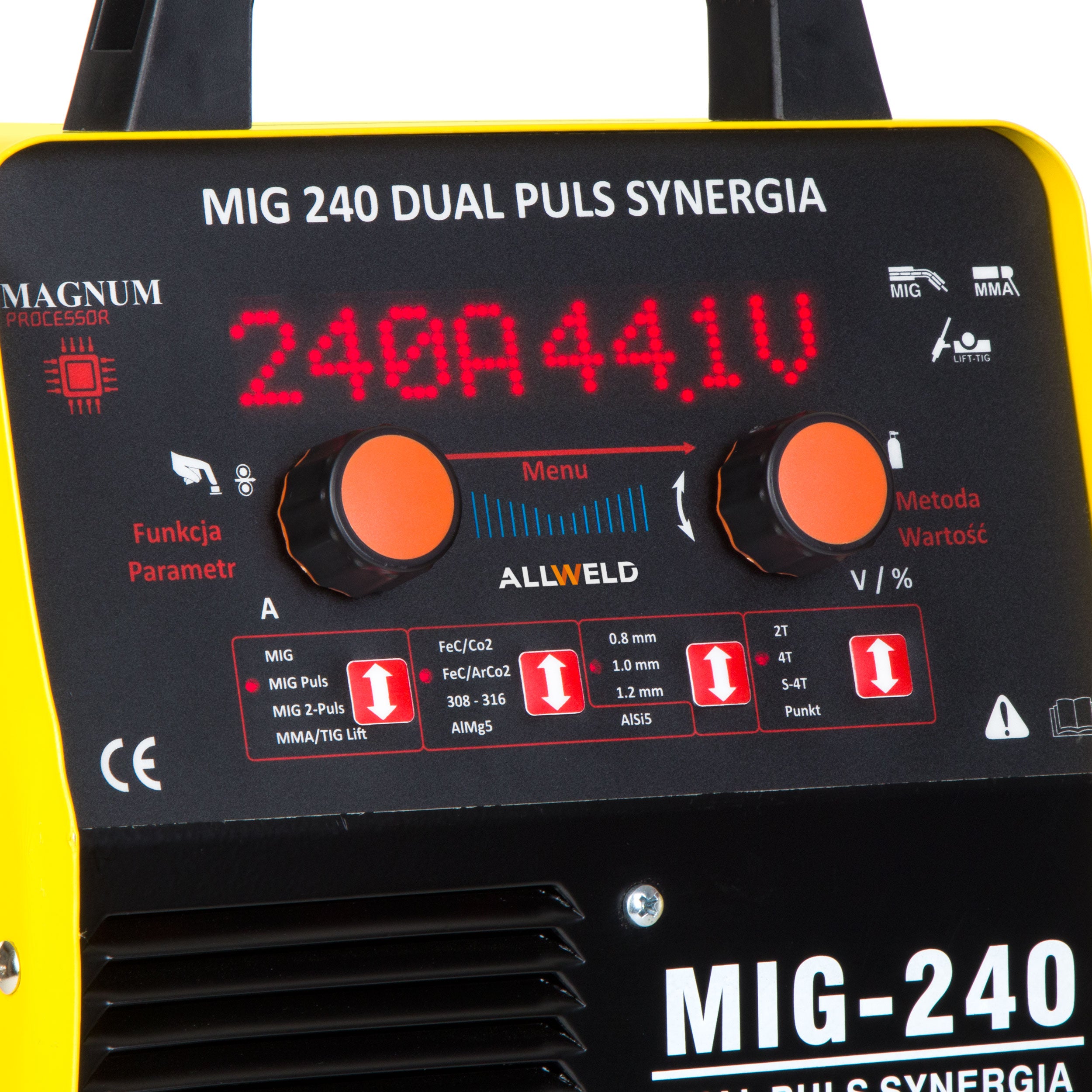 INVERTER WELDING MACHINE MAGNUM MIG 240 DUAL PULSE MMA TIG ALUMINIUM 240A 3IN1 Brand Magnum