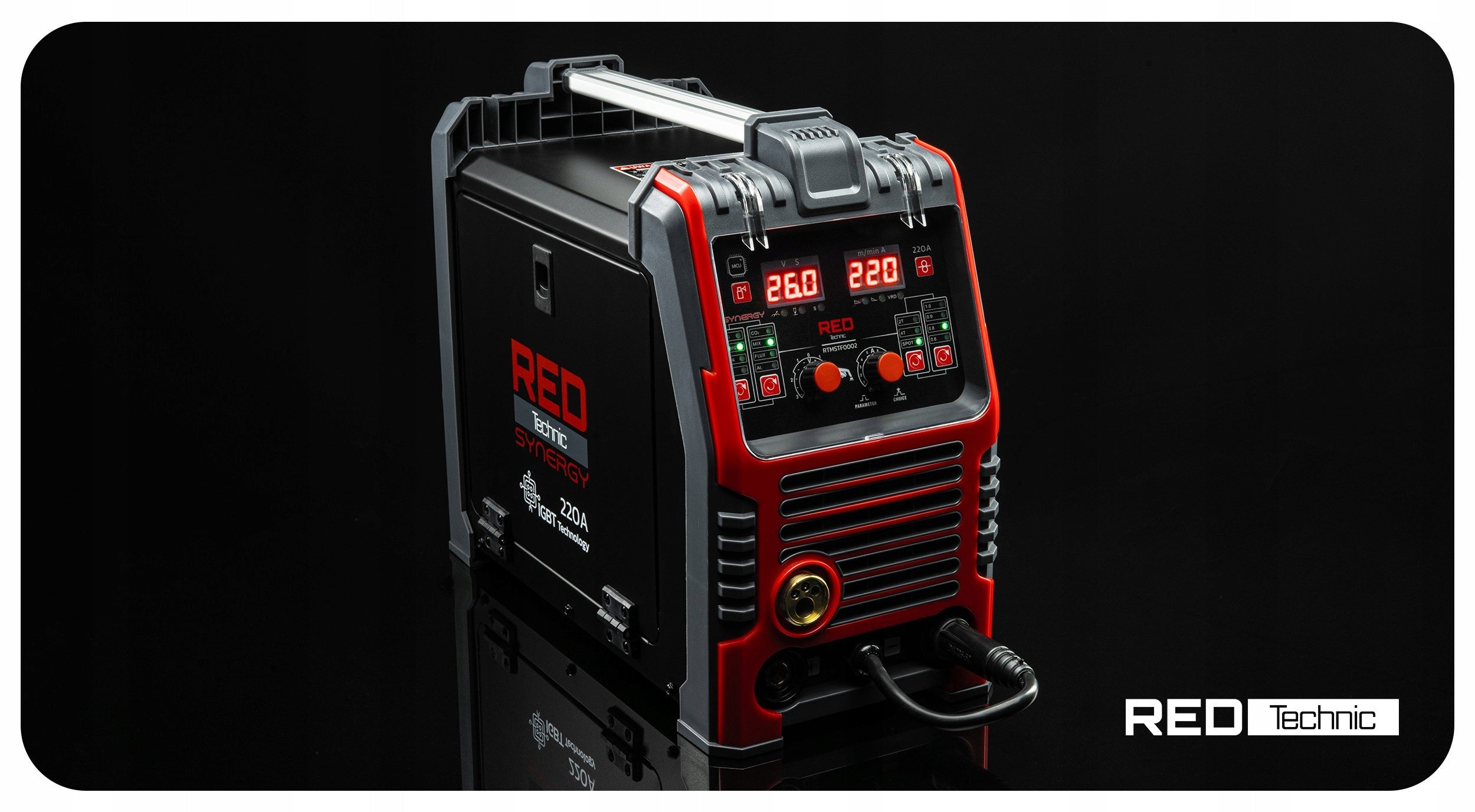 INVERTER WELDING MACHINE MIGOMAT MIG MAG MMA FLUX TIG 220A SYNERGY Supply voltage (V) 230