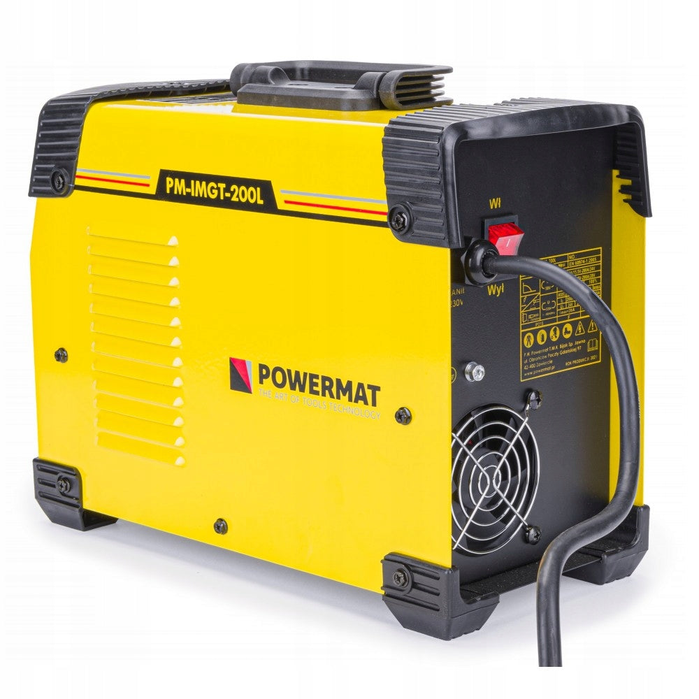 INVERTER WELDING MACHINE MIGOMAT MIG MMA TIG 200A EASY ADJUSTMENT 3IN1 Brand Powermat