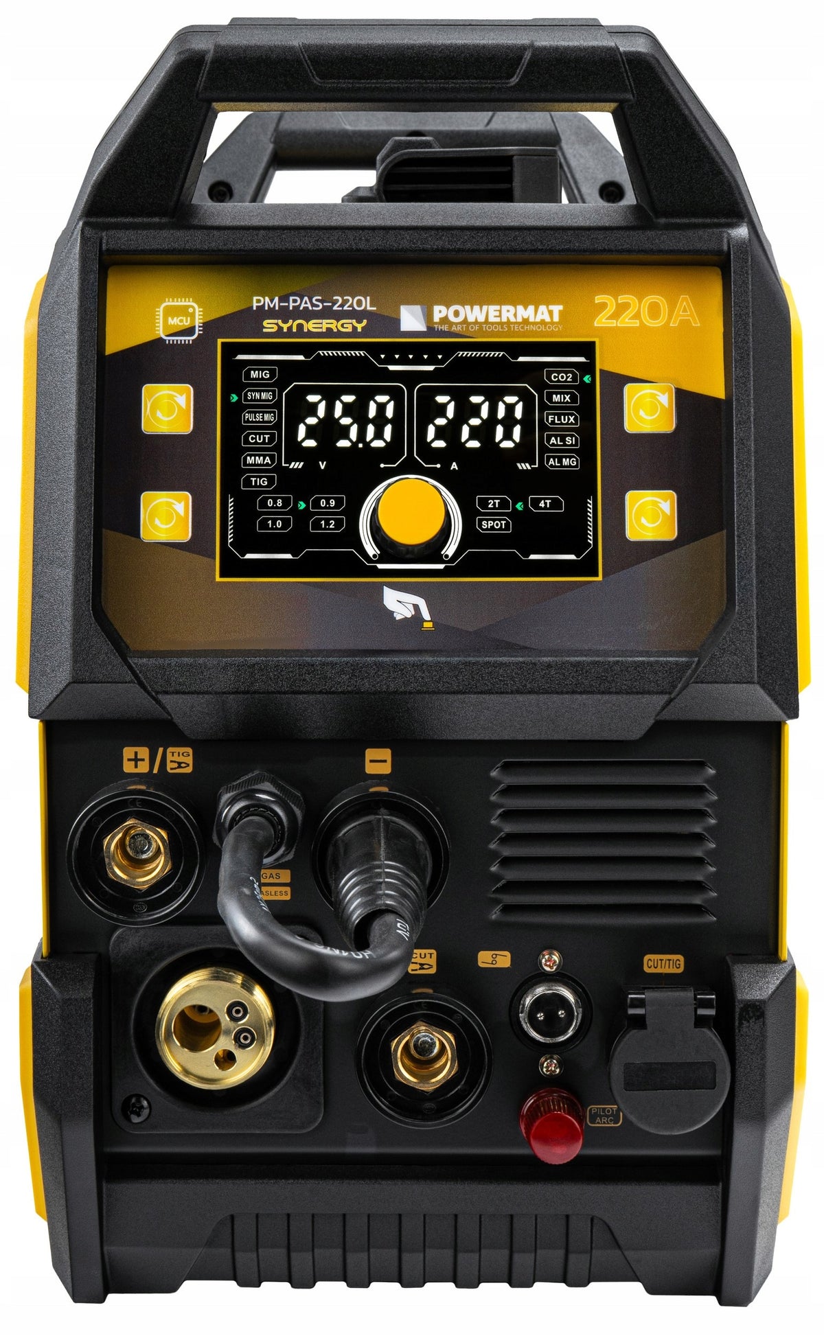 INVERTER WELDING MACHINE MIGOMAT SEMI-AUTOMATIC 5W1 220A PLASMA MIGMAG MMA TIG LIFT Welding methods plasma cutting MIG/MAG MMA TIG