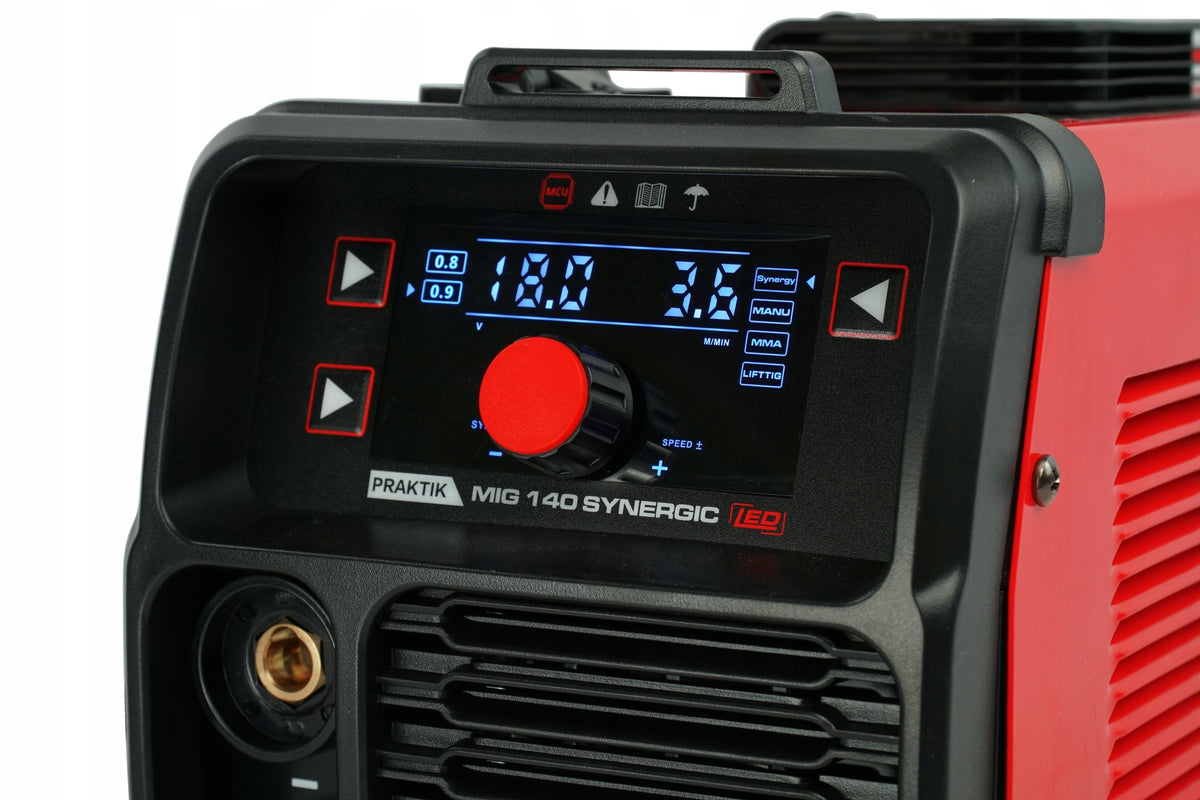 INVERTER WELDING MACHINE MIGOMAT SEMI-AUTOMATIC IDEAL PRAKTIK MIG 140 SYNERGIC LED Brand IDEAL