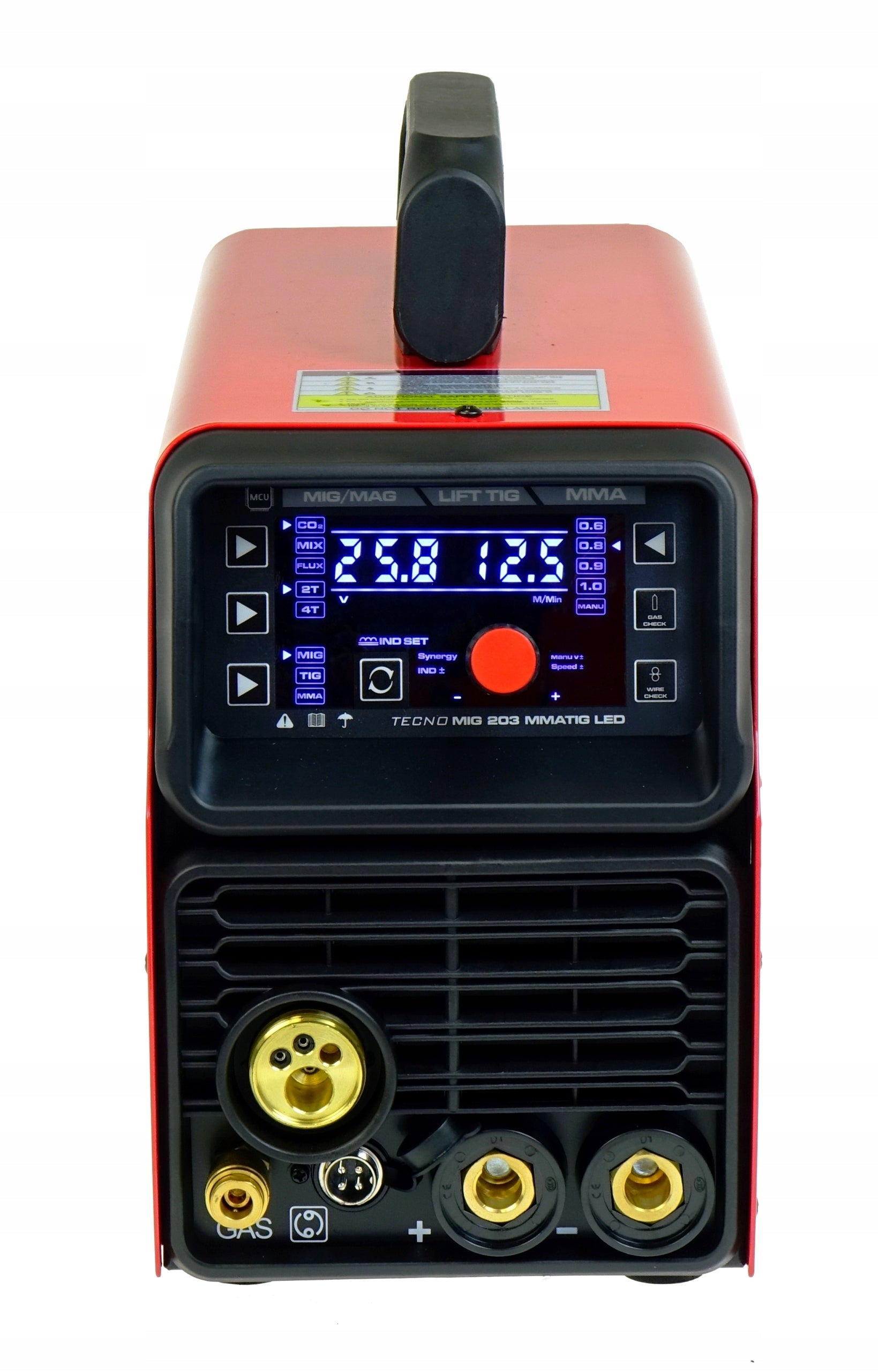 INVERTER WELDING MACHINE MIGOMAT SEMI-AUTOMATIC IDEAL TECNOMIG 203 LED SYNERGY TIG Manufacturer code TMIG203MMATIG