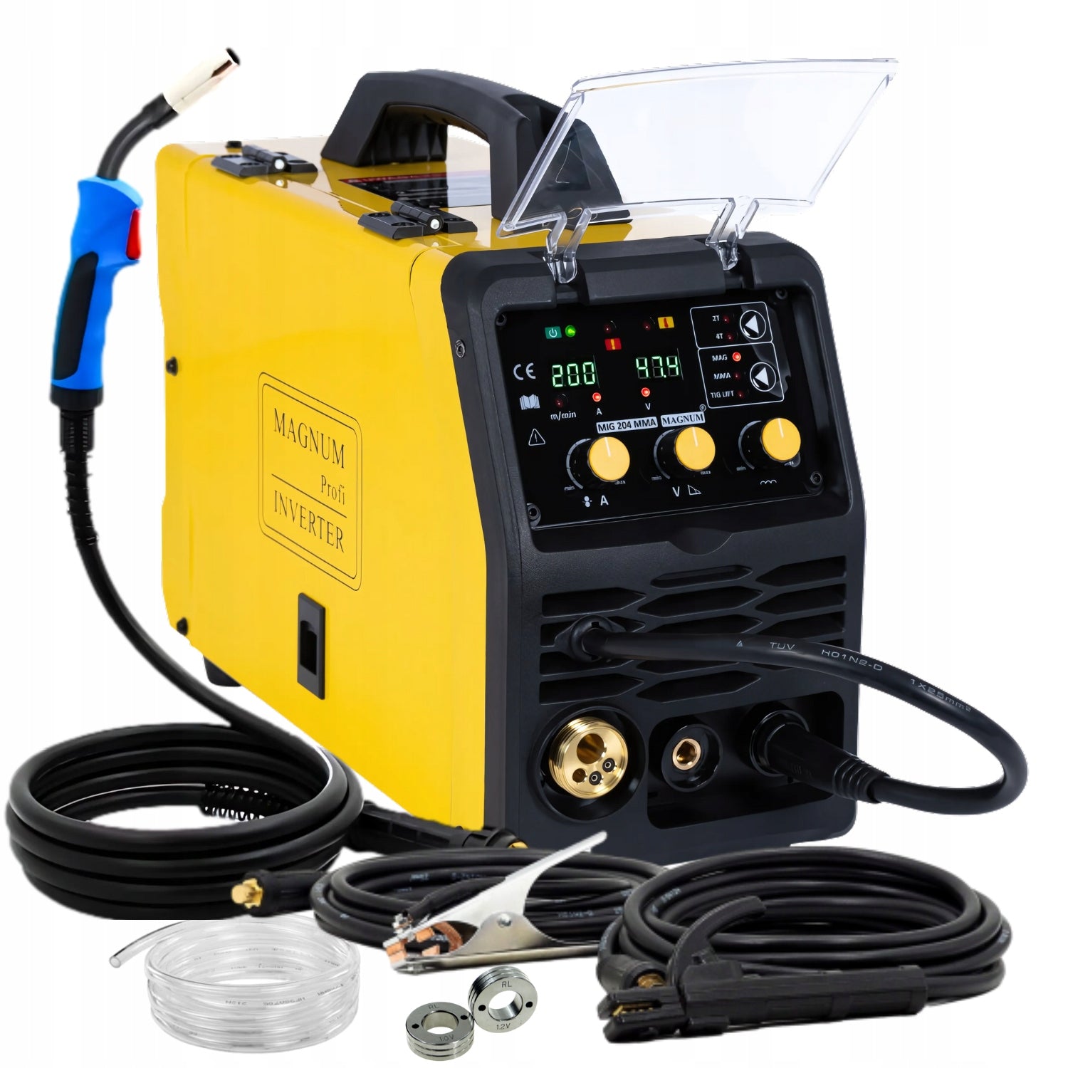 INVERTER WELDING MACHINE MIGOMAT SEMI-AUTOMATIC MAGNUM MIG 204 MMA 230V 2T/4T TIG