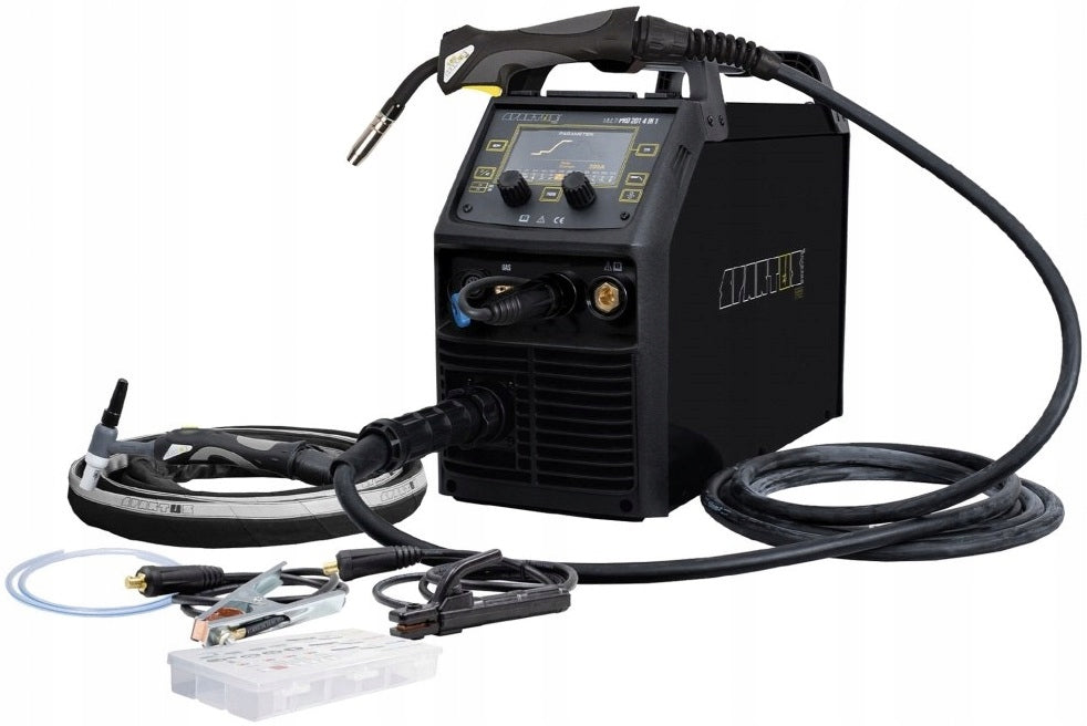 INVERTER WELDING MACHINE MIGOMAT SPARTUS MULTIPRO 201 4IN1 SYNERGY 230V 200A Manufacturer code MULTIPRO2004IN1-PAK-15-3-17-4