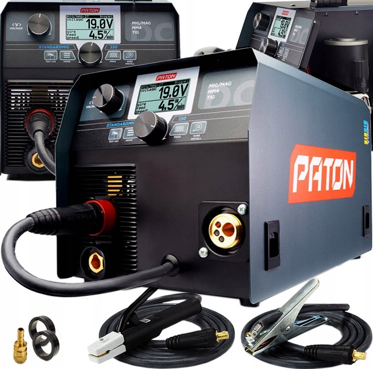 INVERTER WELDING MACHINE PATON STANDARDMIG 250 MMA TIG MIG PULSE 230V 250A