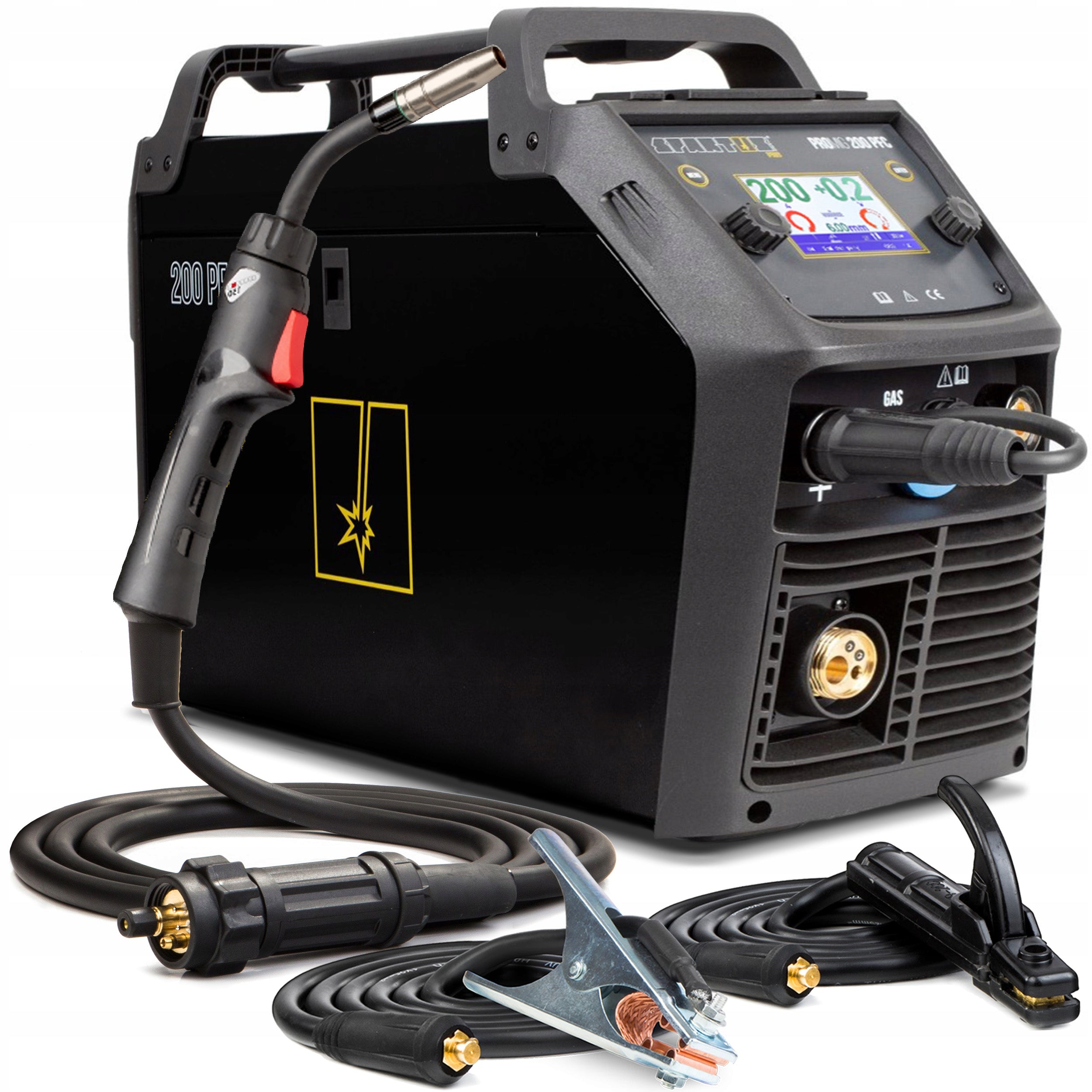 INVERTER WELDING MACHINE SPARTUS MIG 200 PFC MMA TIG IGBT ALUMINIUM SYNERGY