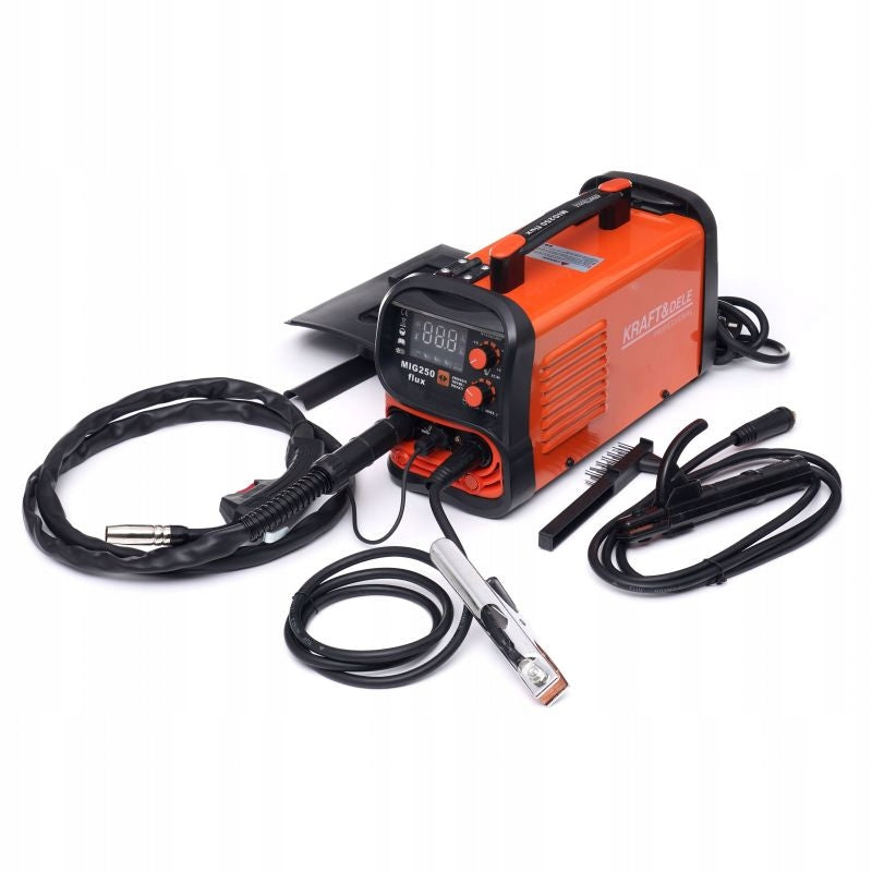 INVERTER Welder FLUX MIG MMA LIFT TIG 250A SEMI-AUTOMATIC 4in1 Duty cycle time 60%
