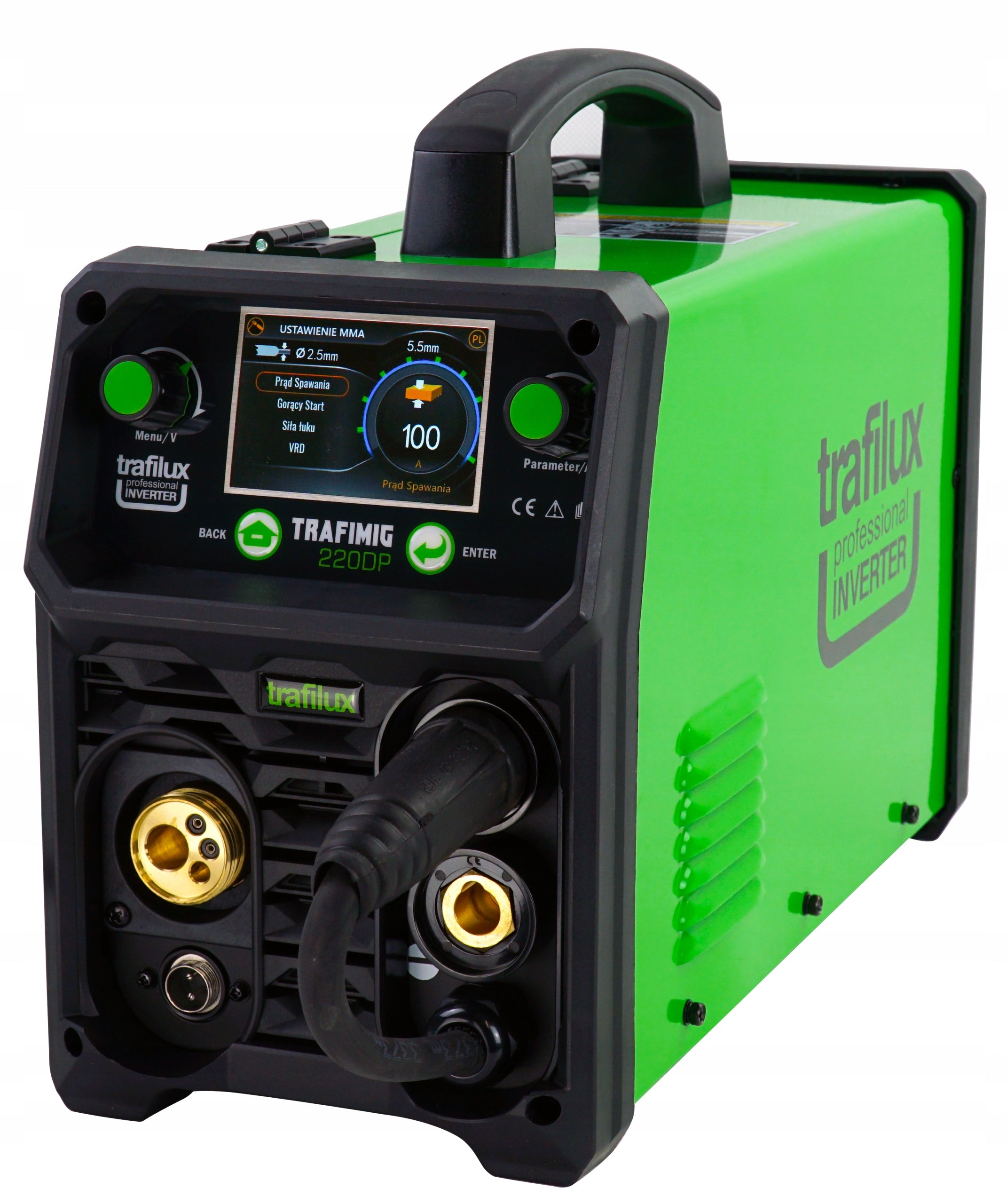INVERTER Welder MIGOMAT DUAL PULSE TID DC 200A ALU SYNERGY MIG MAG Brand Trafilux