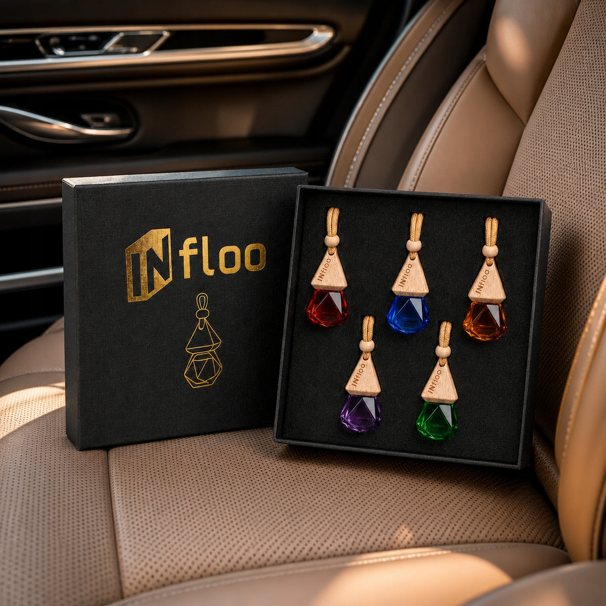 INfloo Car fragrance set 5 pieces fragrance for car pendant Manufacturer's catalog number INfloo zestaw do auta
