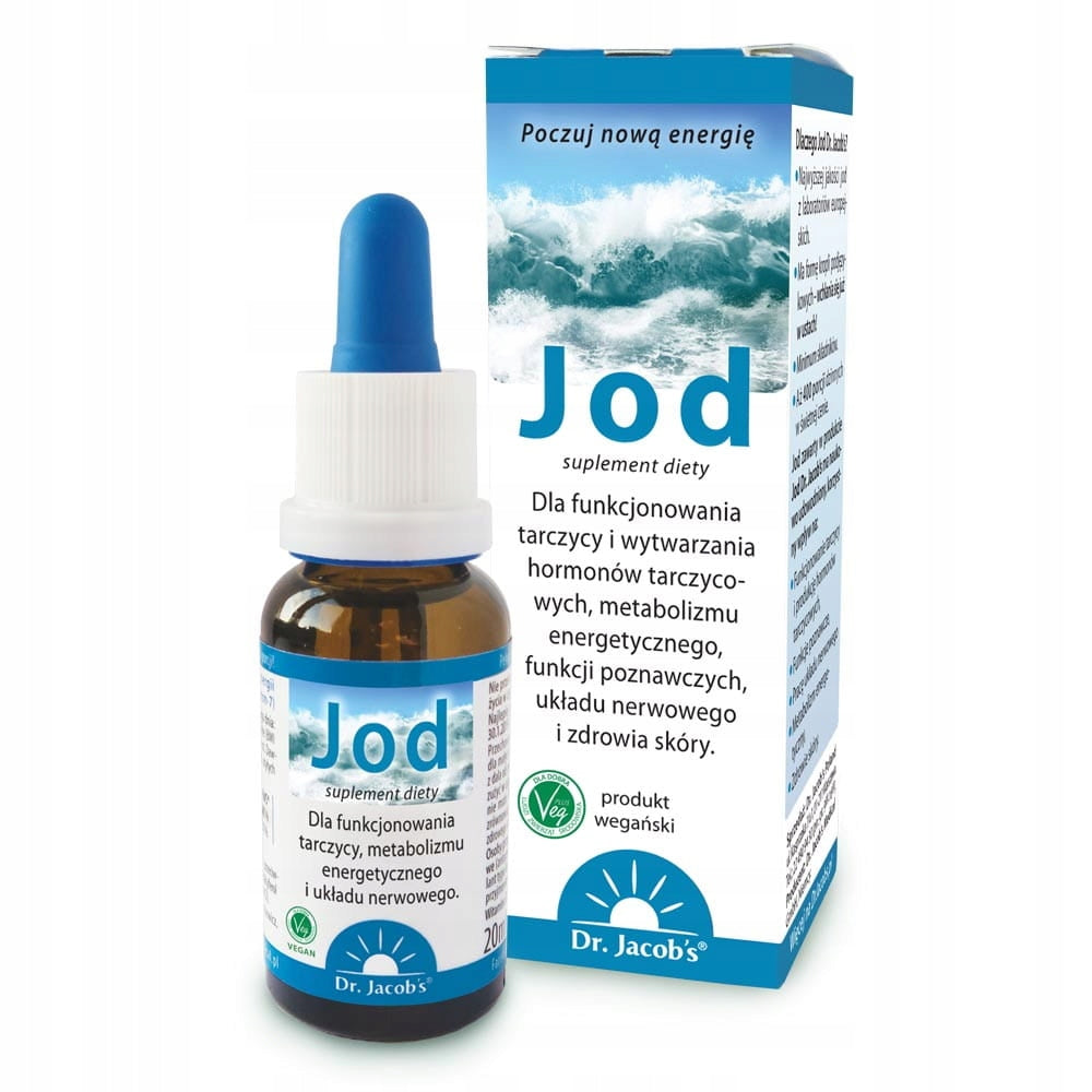 IODINE IN DROPS 20 ml - 400 servings of iodine DR. JACOBS