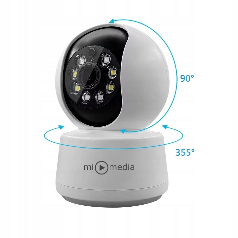 IP 8MP WIFI ROTATING CAMERA INDOOR BABY MONITOR ELECTRONIC ALARM DETECTION Packaging status original