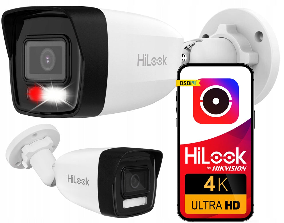 IP CAMERA 8MPx 4K POE HILOOK BY HIKVISION IPC-B180HA-LU 2.8MM MICROPHONE