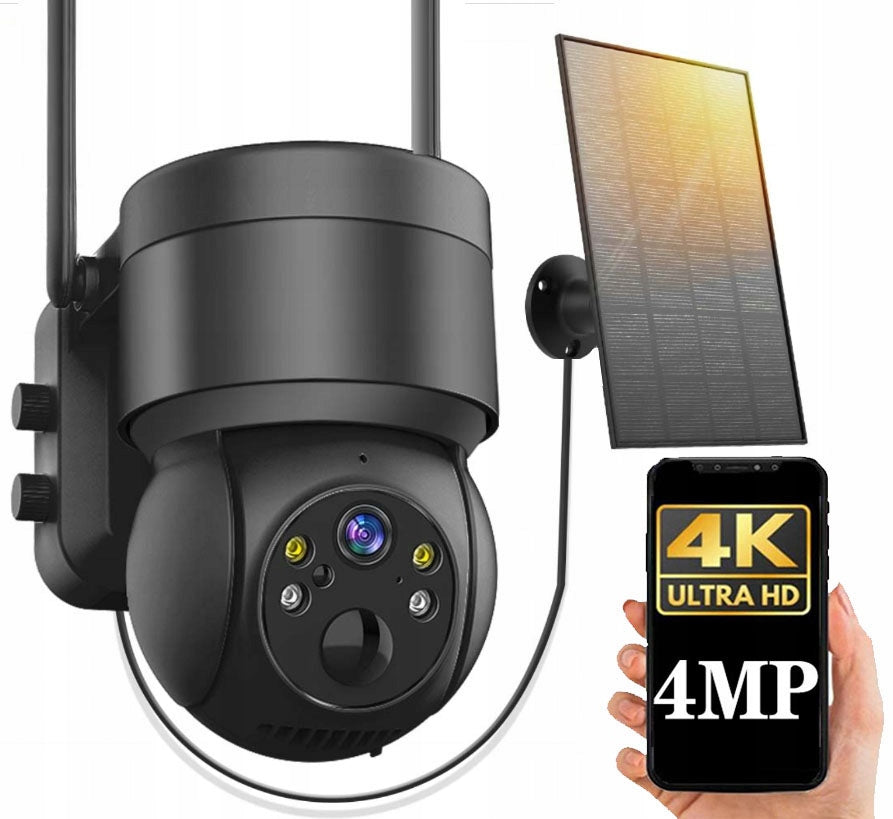 IP Camera SOLAR IP CAMERA ROTATING OUTDOOR 4MP WIFI