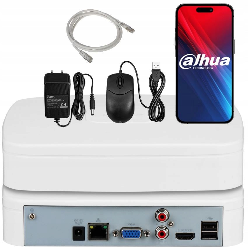 IP Monitoring Kit 6MPx Dahua Dual Light 8x IPC-HDW1639T-A-IL-S6 BLACK Batteries included no