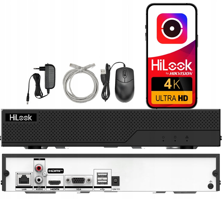 IP Recorder HiLook by Hikvision 8ch to 8Mpx 4K NVR-108MH-C(E) Application