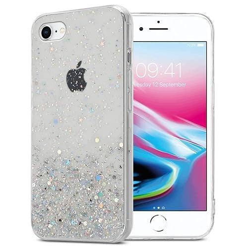 IPHONE 7 8 SE 2020 GLITTER CLEAR PROTECTIVE CASE FOR WOMEN Brand no brand