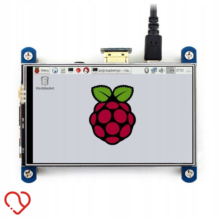 IPS 4'' 800x480px Raspberry Pi LCD Touch Screen