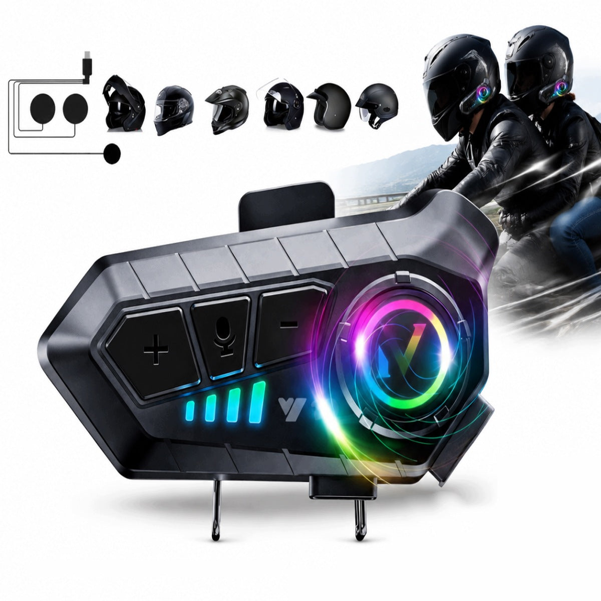IPX6 Bluetooth Motorcycle Intercom Kit
