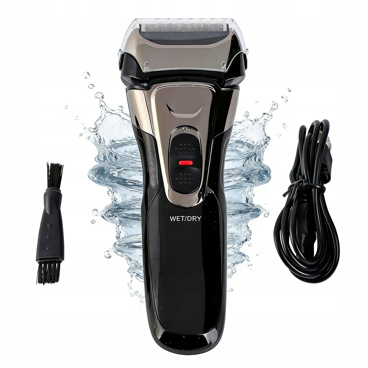 IPX7 Men's Electric Waterproof Shaver, Beard Trimmer