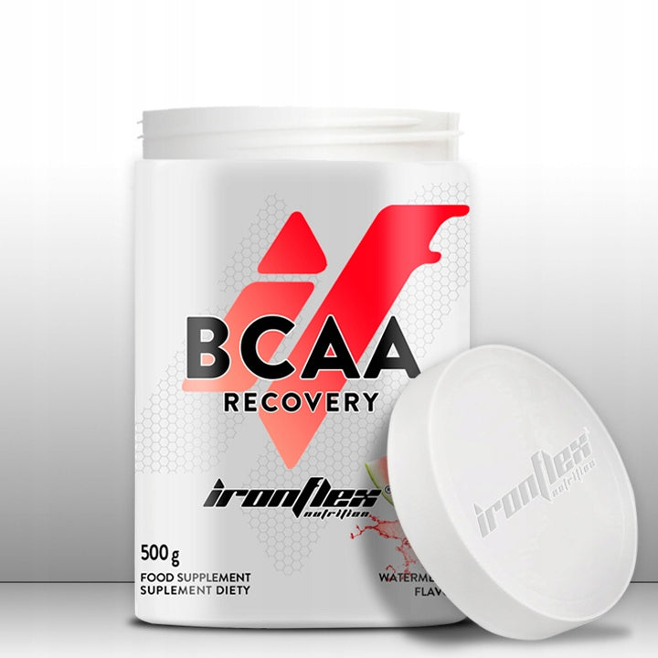 IRONFLEX BCAA + GLUTAMINE 500 g AMINO ACIDS 2:1:1 AMINO MUSCLE REGENERATION Packaging status original