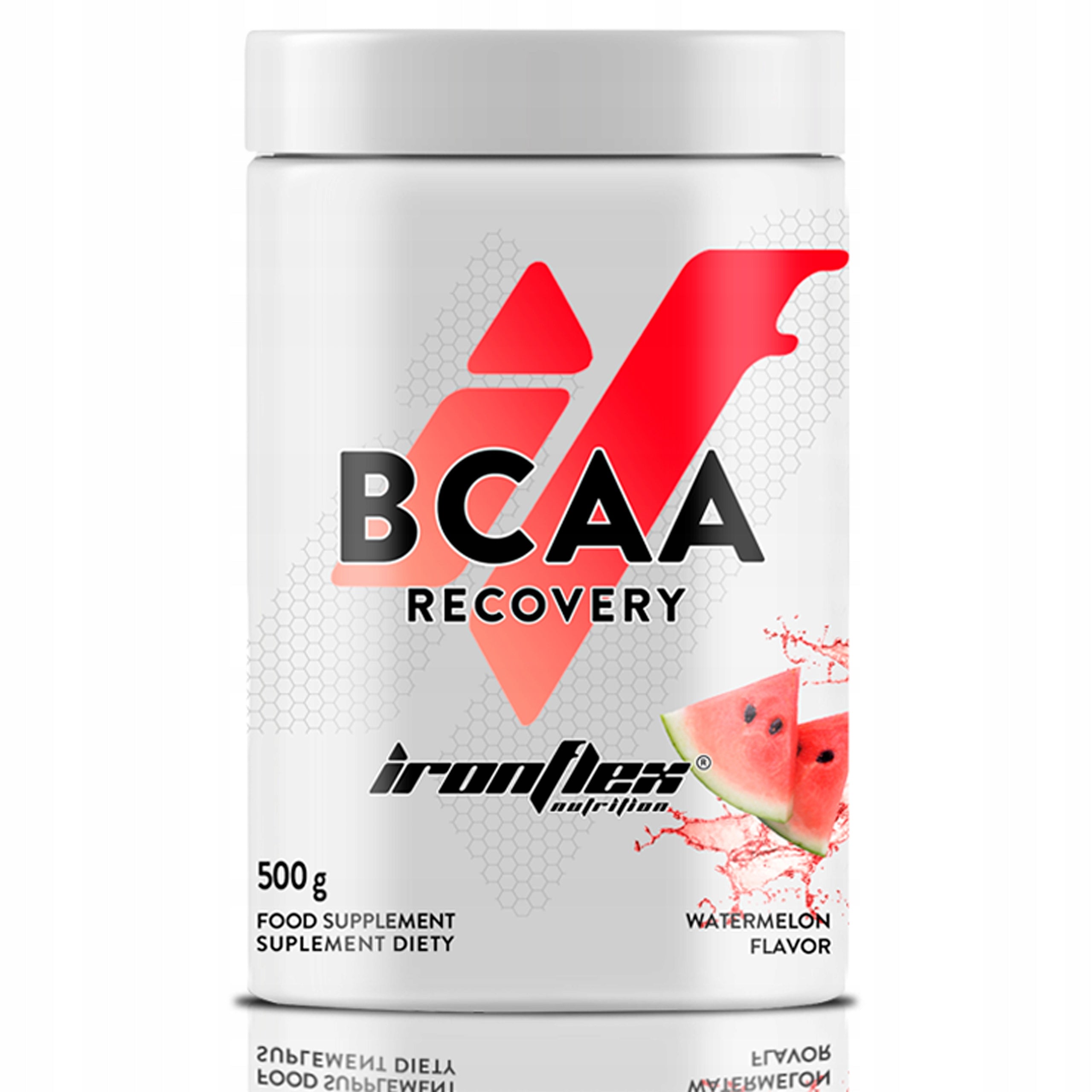 IRONFLEX BCAA + GLUTAMINE 500 g AMINO ACIDS 2:1:1 AMINO MUSCLE REGENERATION