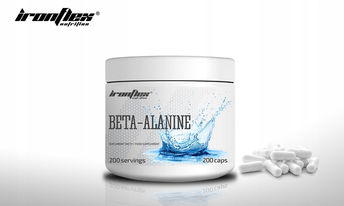 IRONFLEX BETA-ALANINE 200 kaps PRE-WORKOUT BETA-ALANINE STRENGTH EAN (GTIN) 5903140697855