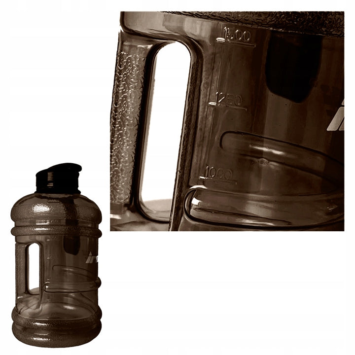 IRONFLEX MOTIVATIONAL WATER BOTTLE 2200 ml SPORTS WATER BOTTLE 2,2l WITH MEASURING CUP Brand IronFlex