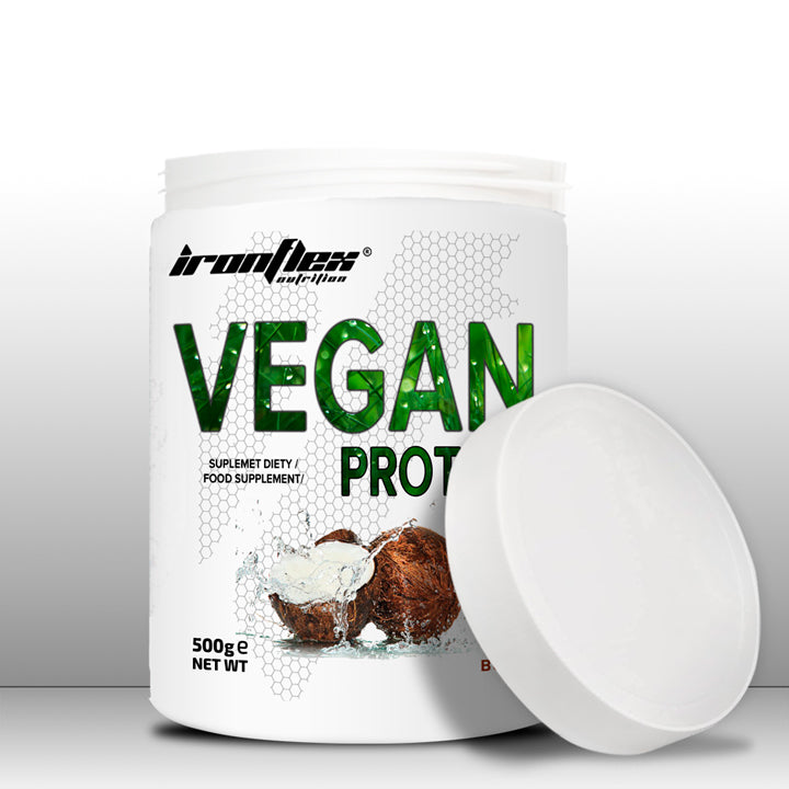 IRONFLEX VEGAN PROTEIN 500 g SOY PROTEIN PLANT SUPPLEMENT VEGAN ISOLATE Packaging status original