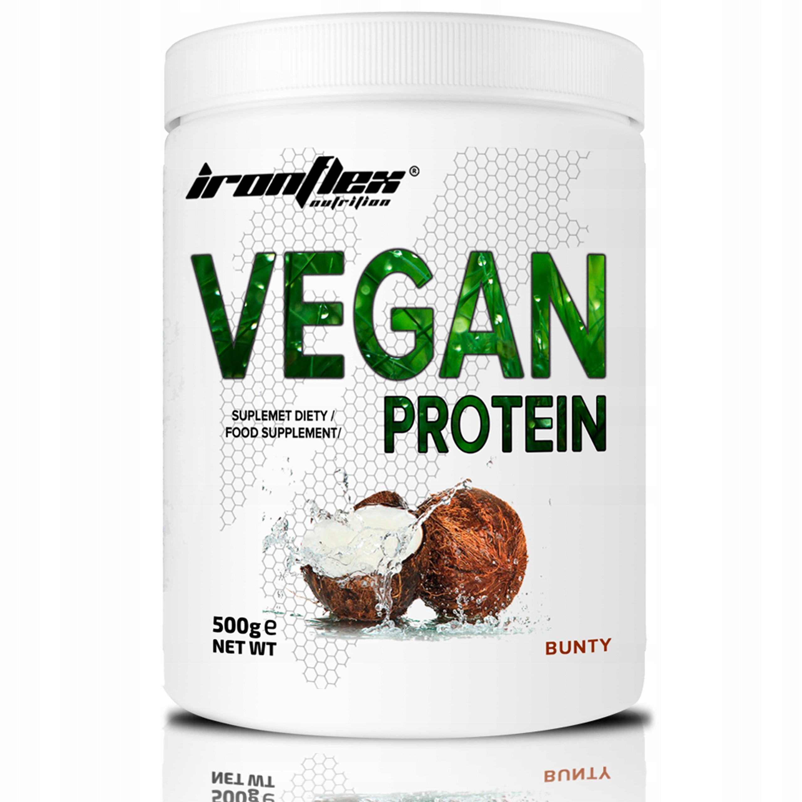 IRONFLEX VEGAN PROTEIN 500 g SOY PROTEIN PLANT SUPPLEMENT VEGAN ISOLATE