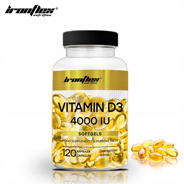 IRONFLEX VITAMIN D3 4000IU 120 capsules VITAMIN D3 FOR BONE RESISTANCE TEETH Medical device no