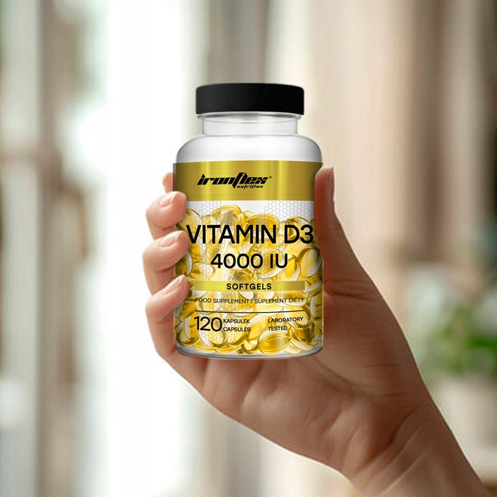 IRONFLEX VITAMIN D3 4000IU 120 capsules VITAMIN D3 FOR BONE RESISTANCE TEETH Packaging status original