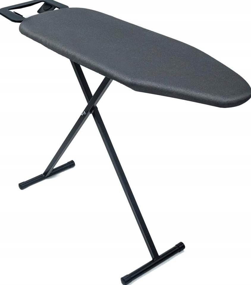 IRONING BOARD 31X91CM FOLDING LIGHT BLACK ADJUSTABLE WITH SHELF