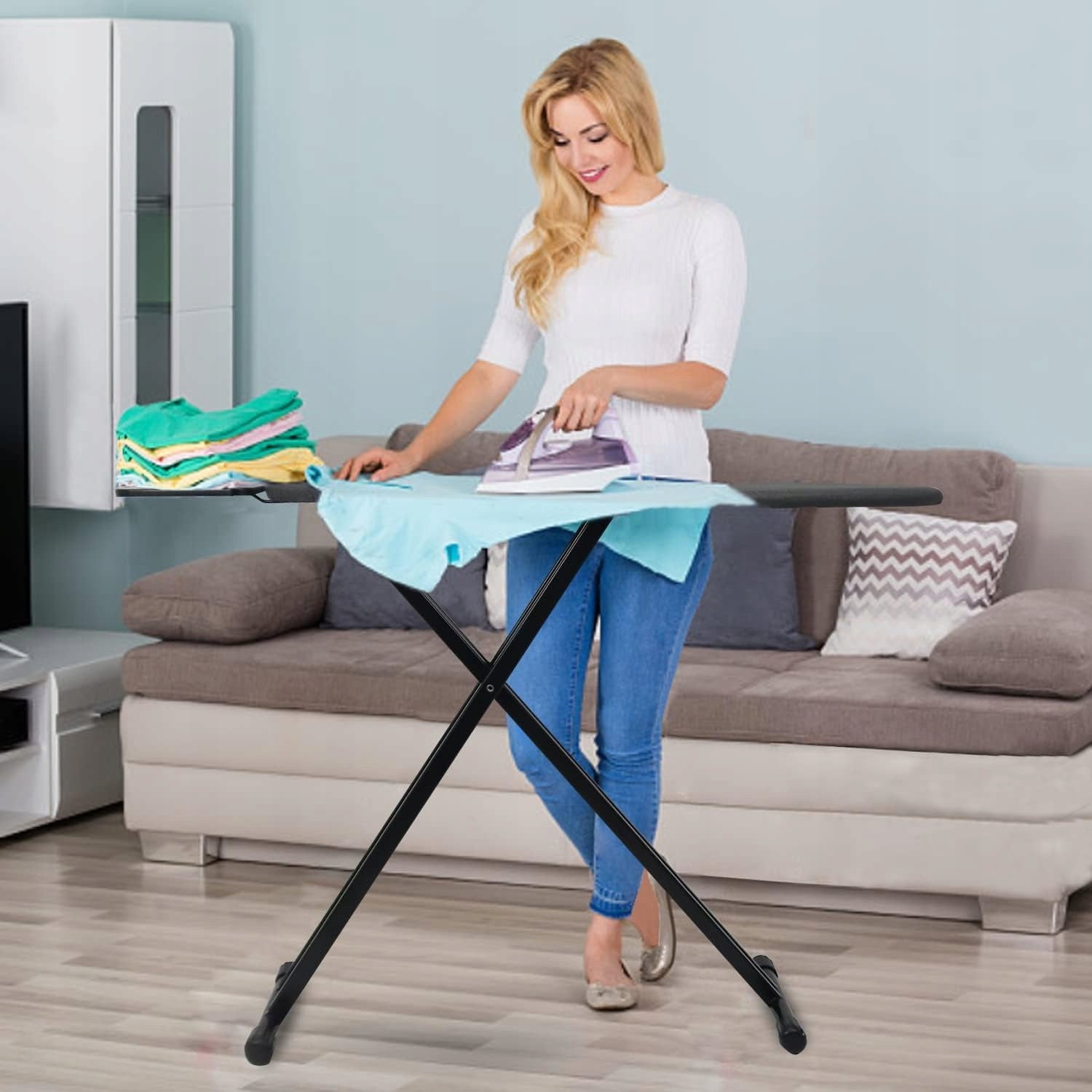 IRONING BOARD 34X109CM FOLDING ADJUSTABLE SUPPORT STABLE Kind Other