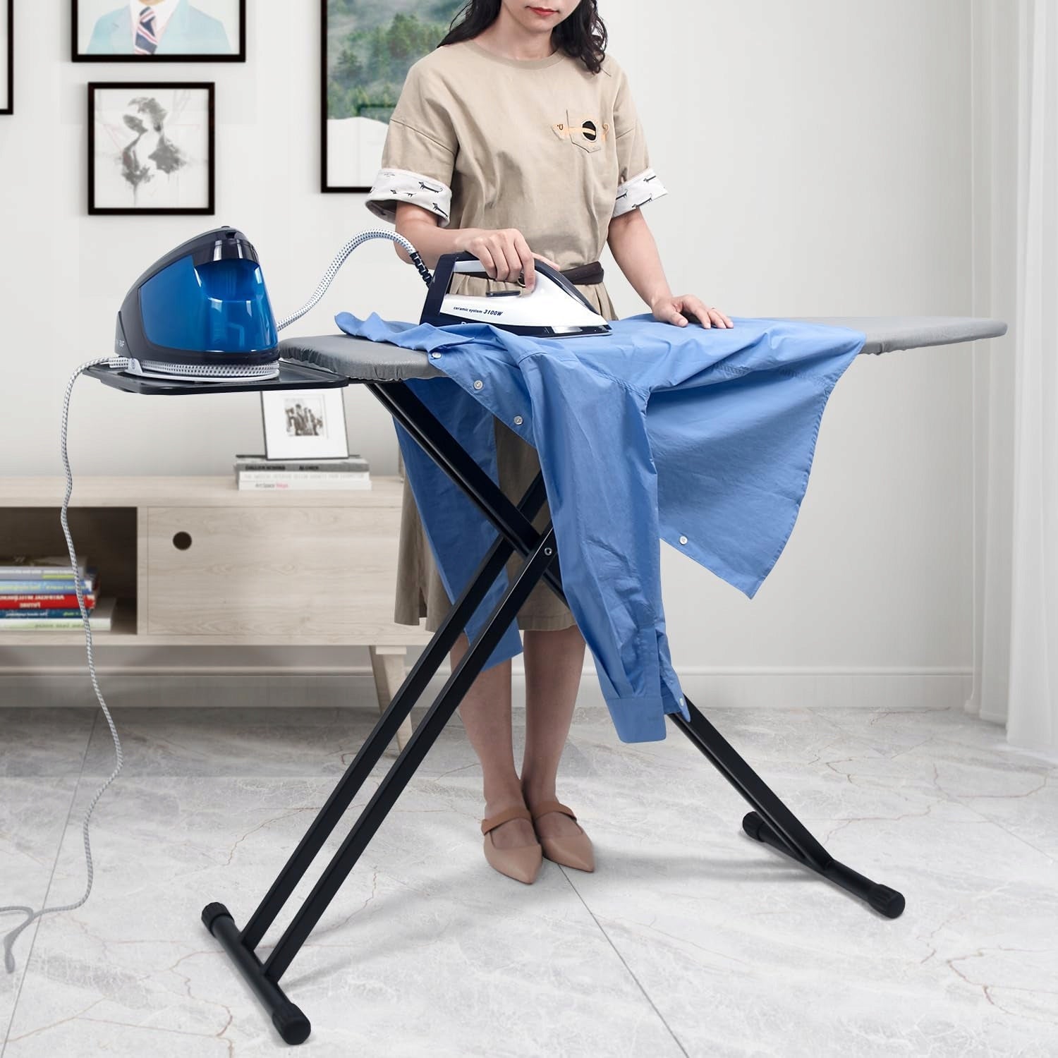IRONING BOARD 43X122CM LARGE STABLE ADJUSTABLE METAL HEIGHT EAN (GTIN) 5908107845577